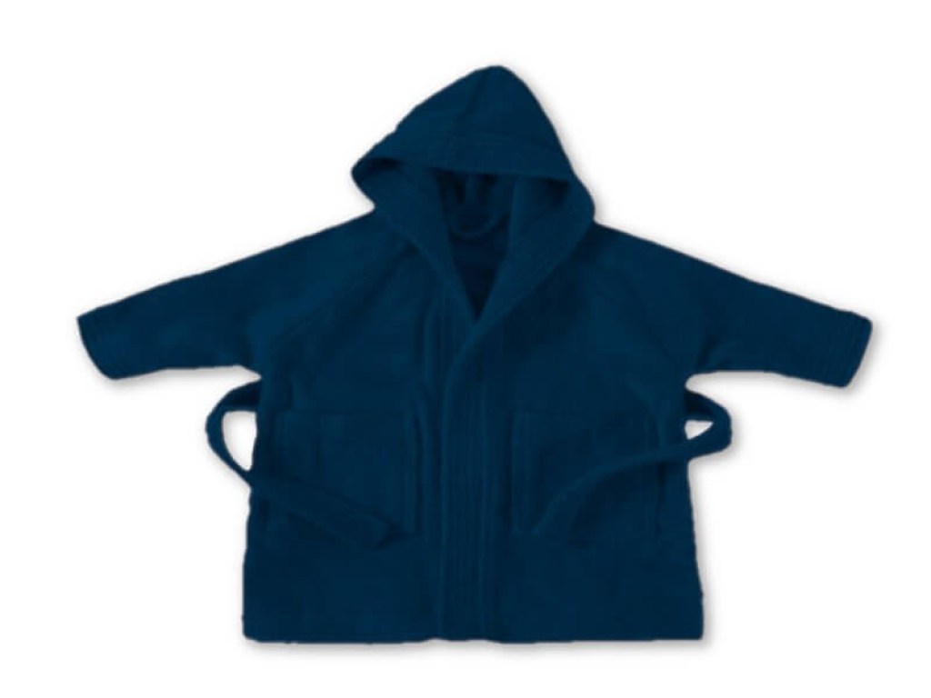 Παιδικό Μπουρνούζι Βαμβακερό Σκούρο Μπλε Γαρύφαλλο | Γαρύφαλλο - Λευκά Είδη